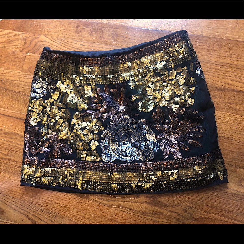 Sequined New Years mini skirt size S